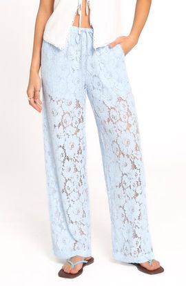 Petal & Pup Petal & Pup Sabina Lace Wide Leg Pants
