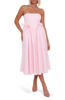 Petal & Pup Petal & Pup Seren Strapless Midi Dress