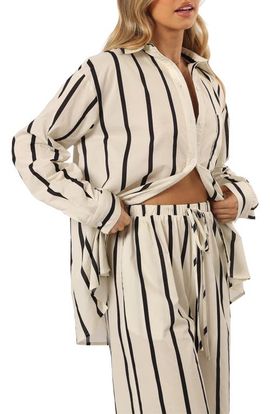Petal & Pup Petal & Pup Silvia Stripe Button-Up Shirt