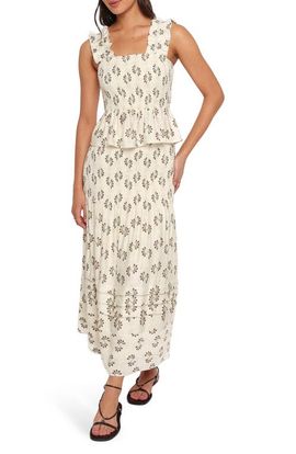 Petal & Pup Petal & Pup Sofia Peplum Top & Tiered Skirt Set