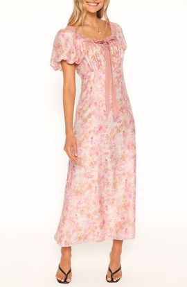 Petal & Pup Petal & Pup Therese Floral Puff Sleeve Midi Dress