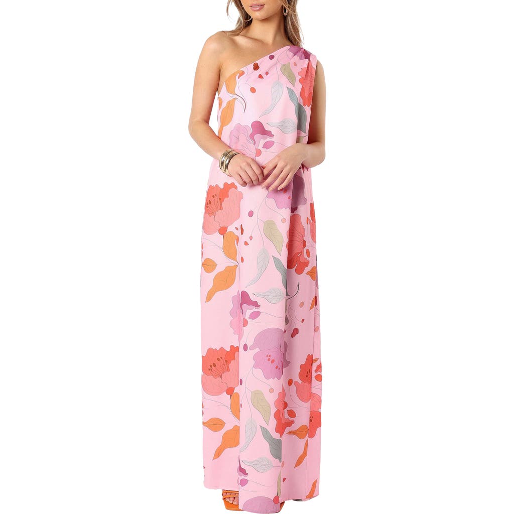 Petal & Pup Petal & Pup Tillie Floral One-Shoulder Maxi Dress