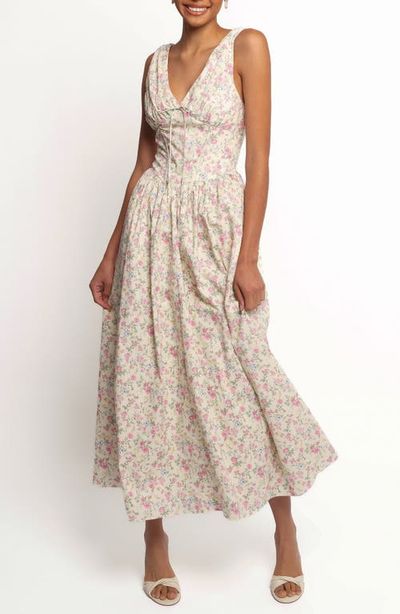 Petal & Pup Petal & Pup Veda Floral Print Sleeveless Maxi Dress