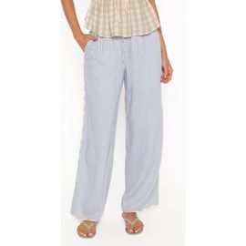 Petal & Pup Petal & Pup Venda Contrast Trim Wide Leg Pants