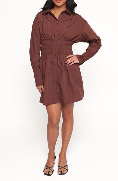 Petal & Pup Petal & Pup Wallace Long Sleeve Mini Shirtdress