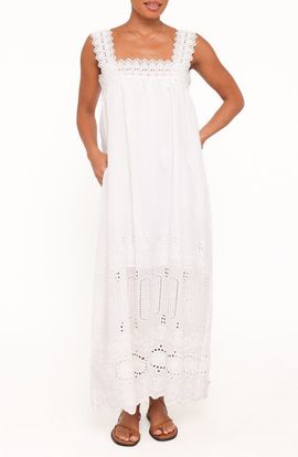 Petal & Pup Petal & Pup Winora Eyelet Cotton Midi Dress