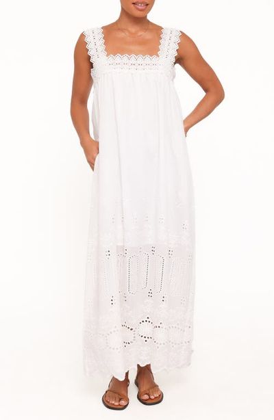 Petal & Pup Petal & Pup Winora Eyelet Cotton Midi Dress
