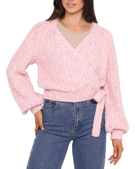 Petal And Pup Petal and Pup Etta Ballet Wrap Knit Sweater
