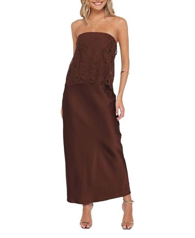 Petal And Pup Petal and Pup Lelita Strapless Maxi Dress