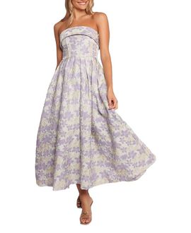 Petal And Pup Petal and Pup Rhea Strapless Midi Dress