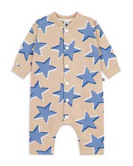 Petit Bateau Petit Bateau Boys' Long Sleeve Star Print Romper