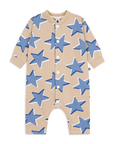 Petit Bateau Petit Bateau Boys' Long Sleeve Star Print Romper