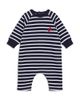 Petit Bateau Petit Bateau Boys' Long Sleeve Striped Romper - 1