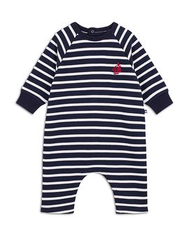 Petit Bateau Petit Bateau Boys' Long Sleeve Striped Romper