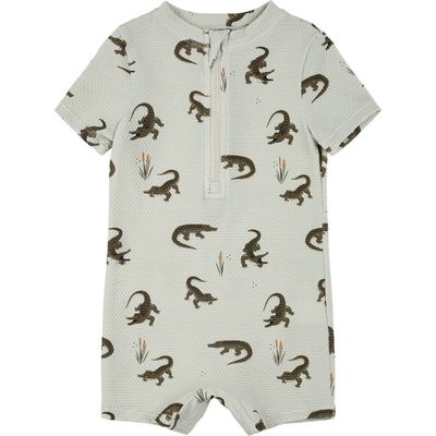 Petit Lem Petit Lem Crocodile UPF 50+ One-Piece Swimsuit