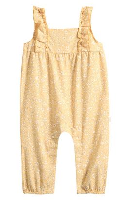 Petit Lem Petit Lem Daffodil Ruffle Organic Cotton Romper