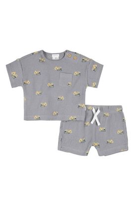Petit Lem Petit Lem Digger Print T-Shirt & Shorts Set