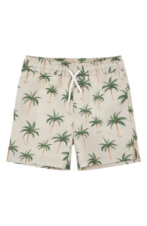 Petit Lem Petit Lem Kids' Palm Tree Print Swim Trunks