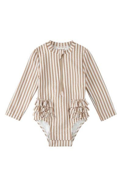 Petit Lem Petit Lem Ruffle Trim One-Piece Swimsuit