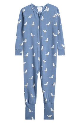 Petit Lem Petit Lem Seagulls Zip Front Footie