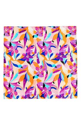 Petit Moments Petit Moments Abstract Floral Satin Scarf