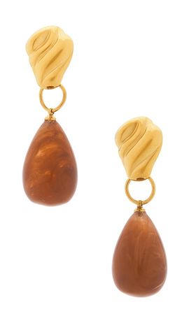 petit moments petit moments Amber Drop Earrings