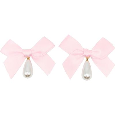 Petit Moments Petit Moments Bow Imitation Pearl Drop Earrings