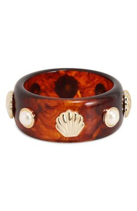 Petit Moments Petit Moments Detailed Resin Bangle Bracelet