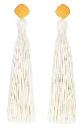 Petit Moments Petit Moments Fringe Tassel Linear Earrings