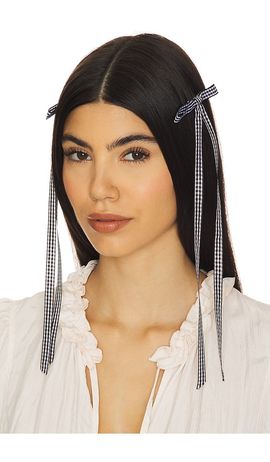 petit moments petit moments Gingham Hair Bows 3 Packs