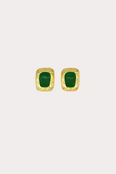 Petit Moments Petit Moments Giovana Earrings in Gold/Green, Women's at Urban Outfitters