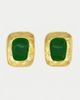 Petit Moments Petit Moments Giovana Earrings in Gold/Green, Women's at Urban Outfitters - 2