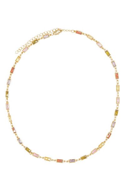 Petit Moments Petit Moments Goldie Crystal Station Necklace