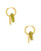 petit moments petit moments Jade Circle Hoop Earrings - 2