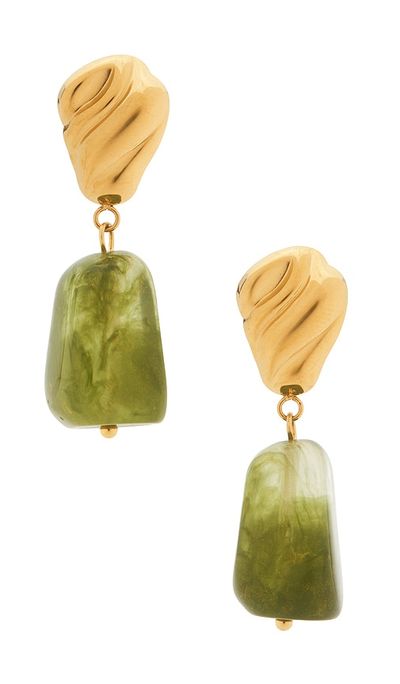 petit moments petit moments Jade Drop Earrings