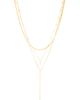 petit moments petit moments Layered Stone Lariat Necklace - 1