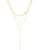 petit moments petit moments Layered Stone Lariat Necklace - 2