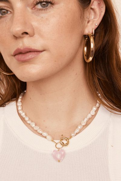 Petit Moments Petit Moments Lisa Necklace in Pink, Women's at Urban Outfitters