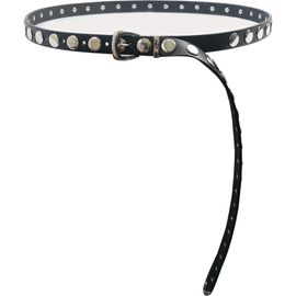 Petit Moments Petit Moments Long Studded Disc Faux Leather Belt