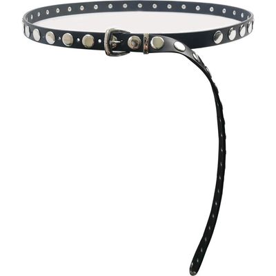 Petit Moments Petit Moments Long Studded Disc Faux Leather Belt