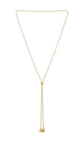 petit moments petit moments Metal Bolo Lariat Necklace