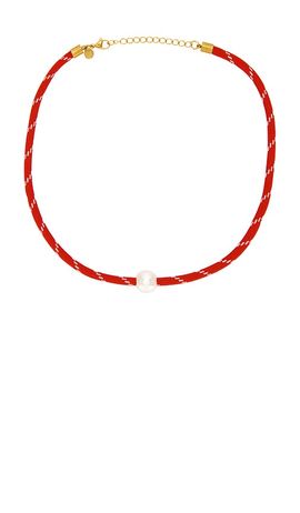 petit moments petit moments Pearl Charm Paracord Necklace