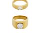 petit moments petit moments Round Stone Statement Ring Set Of 2 - 1