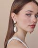 Petit Moments Petit Moments Saffron Imitation Pearl Drop Earrings - 2