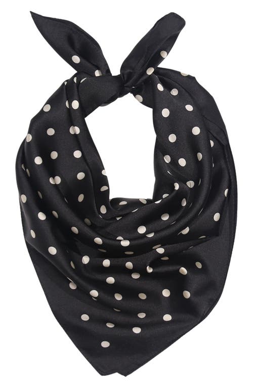 Petit Moments Petit Moments Satin Polka Dot Square Scarf