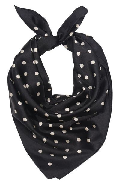 Petit Moments Petit Moments Satin Polka Dot Square Scarf