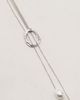 Petit Moments Petit Moments sunset statement lariat necklace with pearl pendants in silver-Gold - 3