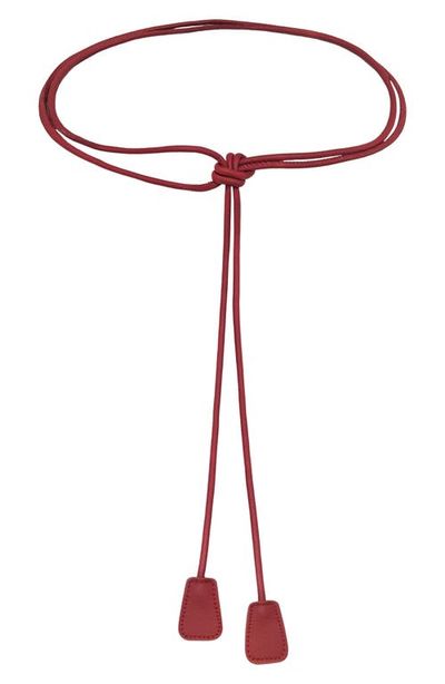 Petit Moments Petit Moments Tab Accent Faux Leather Tie Belt