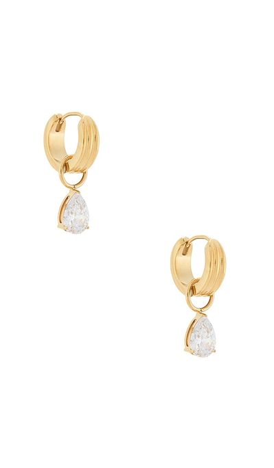 petit moments petit moments Teardrop Stone Earrings