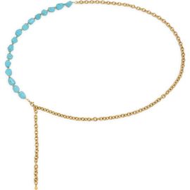 Petit Moments Petit Moments Turqouise Beaded Chain Belt